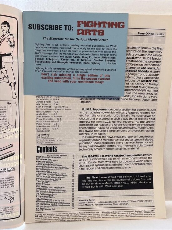 Fighting Arts International Magazine Volume 5 No.5 - Picture 3 of 3